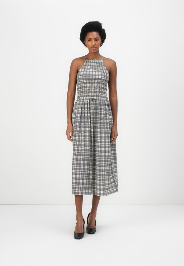 SHIRRED SLEEVELESS MIDI DRESS - Day dress