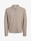 JJCOLE ZIP CARDIGAN - Ζακέτα - beige