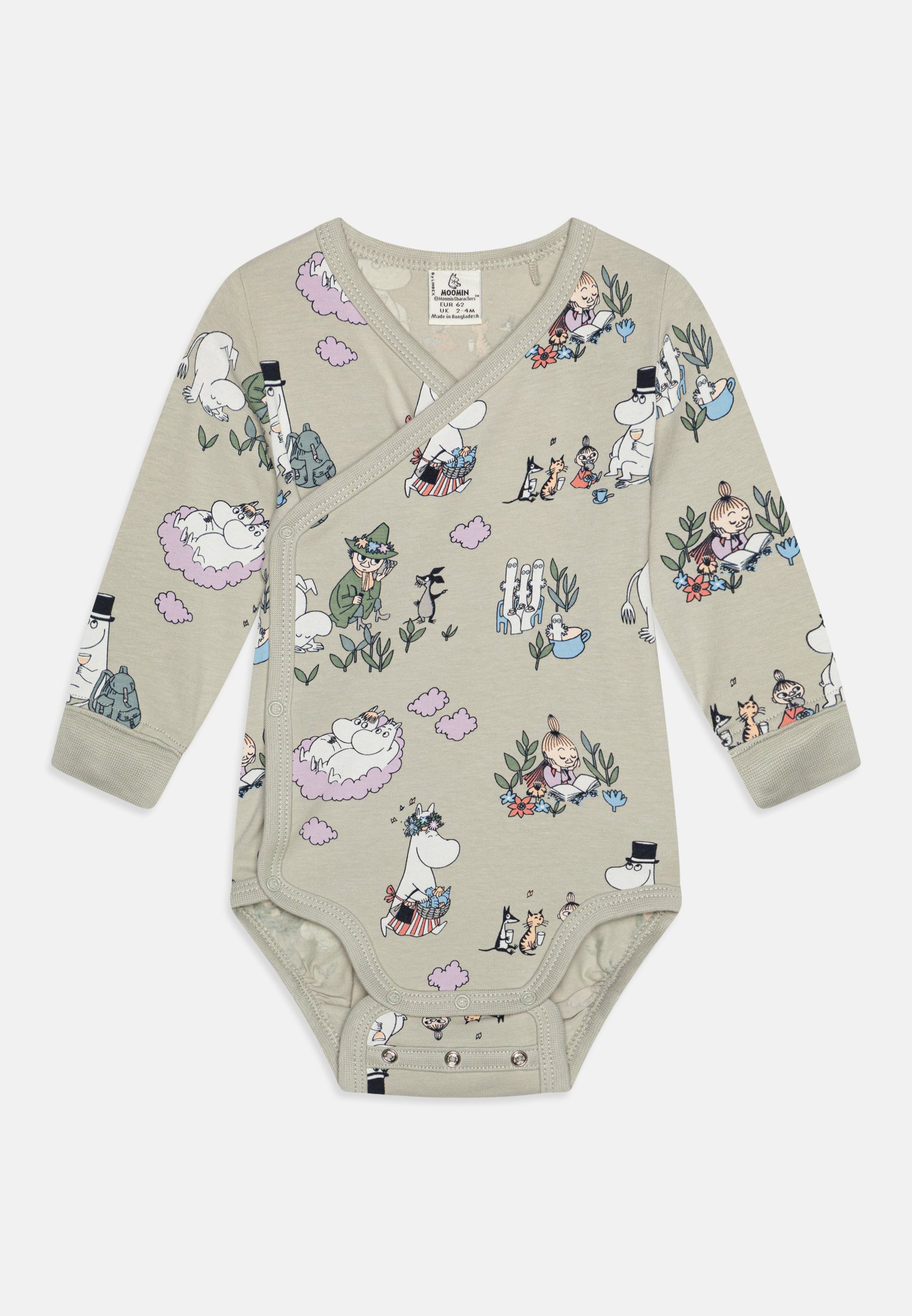 Lindex WRAP MOOMIN UNISEX - Body - light dusty aqua/khaki - Zalando