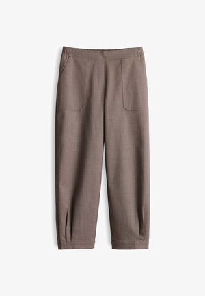 OPUS, MID RISE BARREL CROPPED - Trousers - affogato