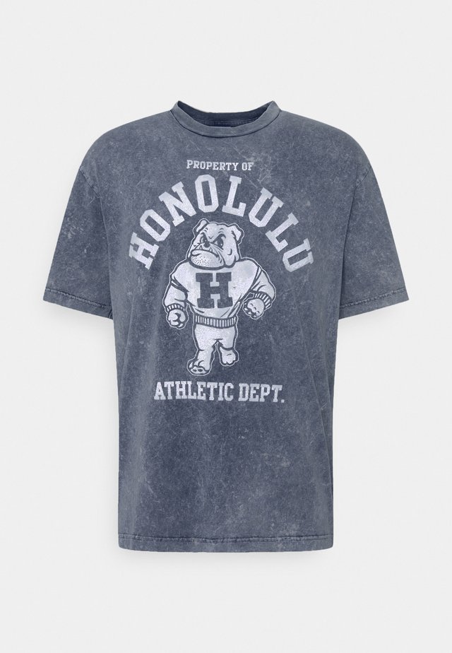 Print T-shirt - navy