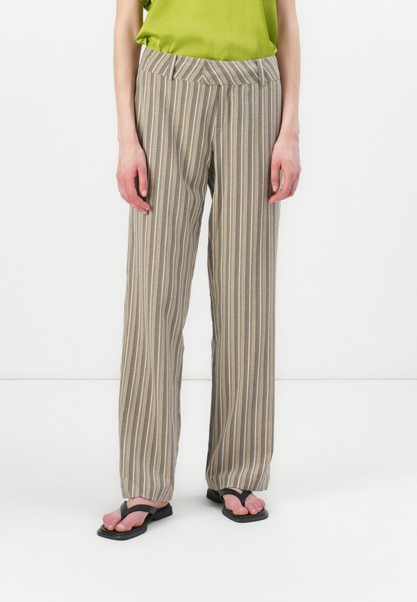 HELLA STRAIGHT PANTS  - Trousers - french illusion stripe