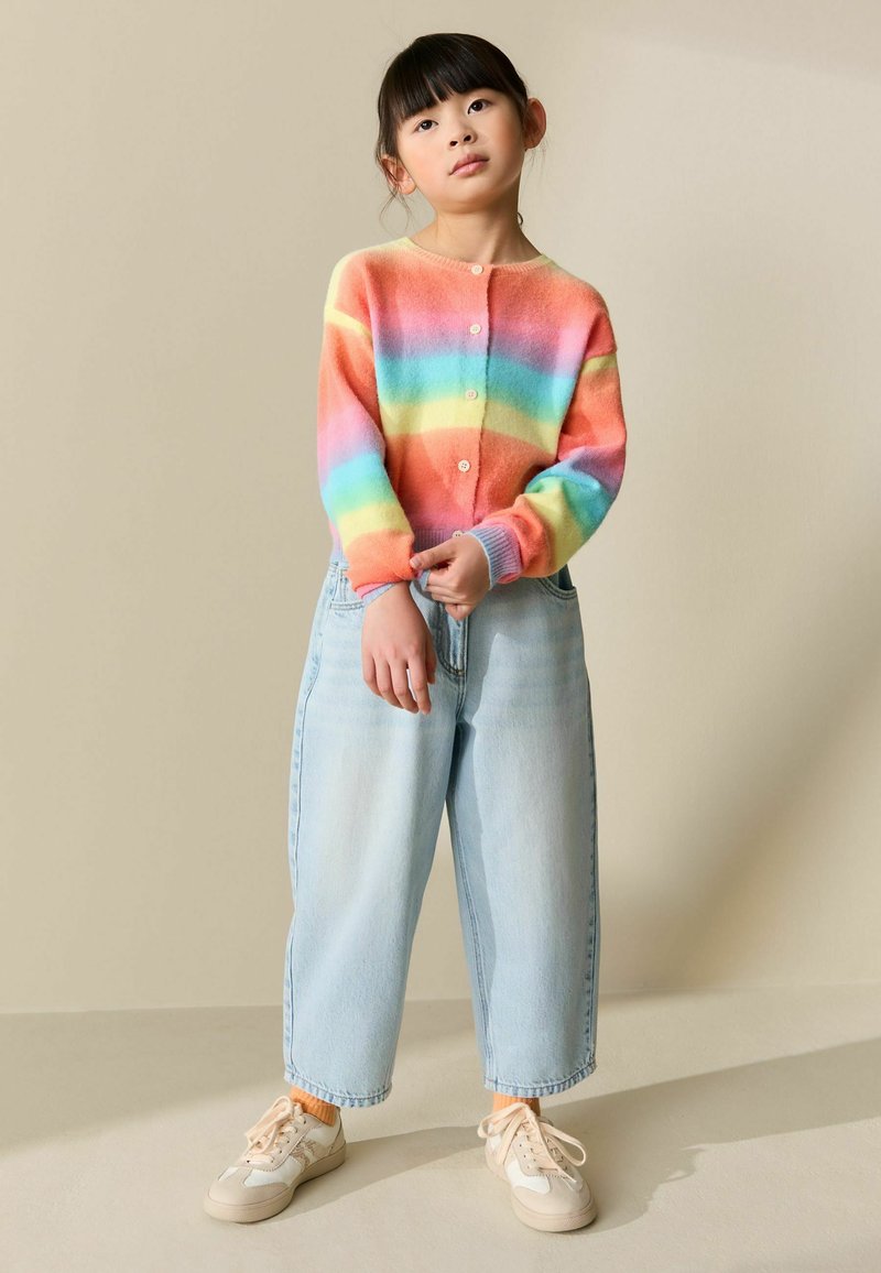 Cardigan Fille Next – Rayé Arc-en-ciel Multicolore – 4-5 Ans – Coton