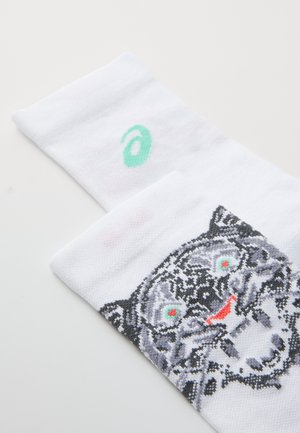 PERFORMANCE RUN CREW SOCK PARIS UNISEX - Calcetines de deporte - white/coral reef/illuminate mint