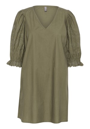 Day dress - burnt olive