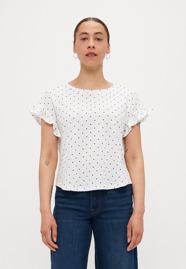 ONLGRAPE FRILL O NECK - Print T-shirt