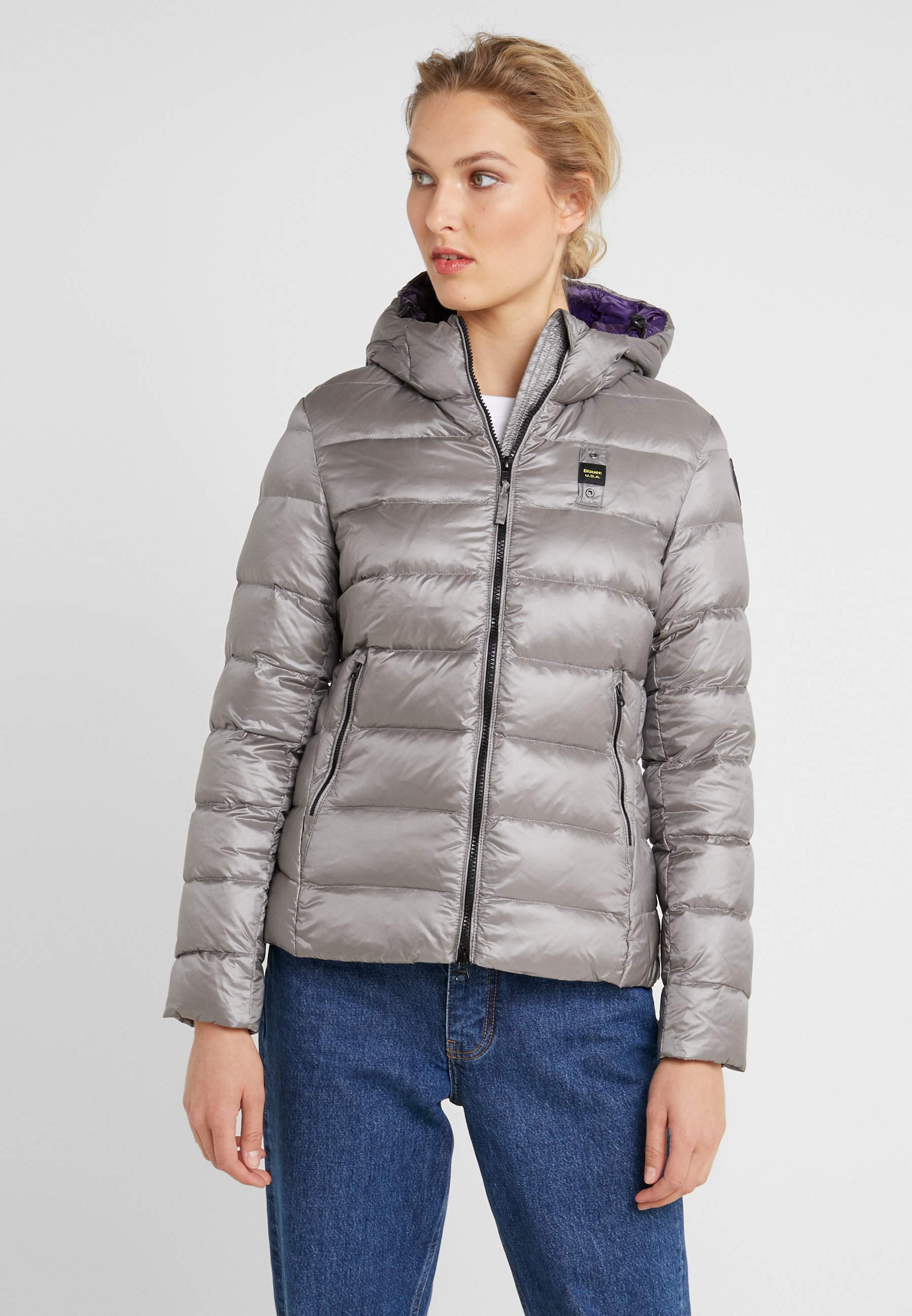 Blauer GIUBBINI CORTI IMBOTTITO Dunjacka silver Zalando.se Blauer GIUBBINI CORTI IMBOTTITO PIUMA Dunjacka silver