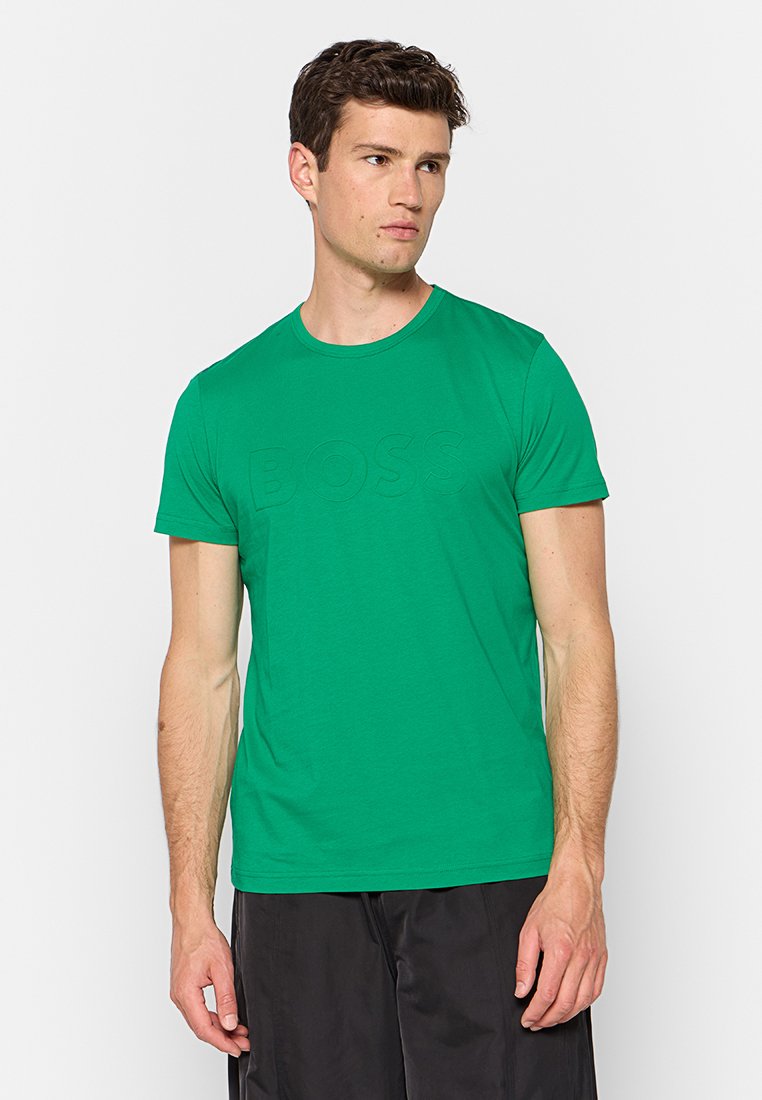 Boss T-shirt print groen Boss T-shirt print groen