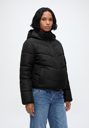 ONLY MATERNITY, OLMCLAIR MAMA PUFFER HOOD JACKET OTW - Пухено яке - black