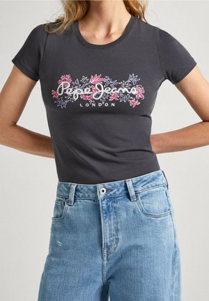 Print T-shirt - grey