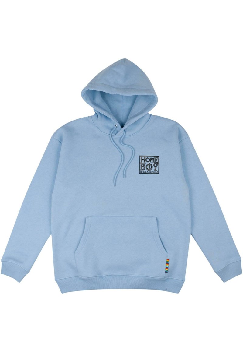 Sweat à Capuche Tie Dye Colortone - Bleu Clair, Poches, Tailles S à 3XL