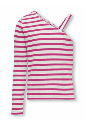 ONLY GIRLS NORMAL GESCHNITTEN EIN-SCHULTER AUSSCHNITT - Langarmshirt - cloud dancer