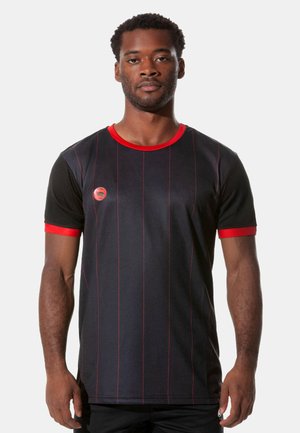 KURZARM - Print T-shirt - schwarz-rot