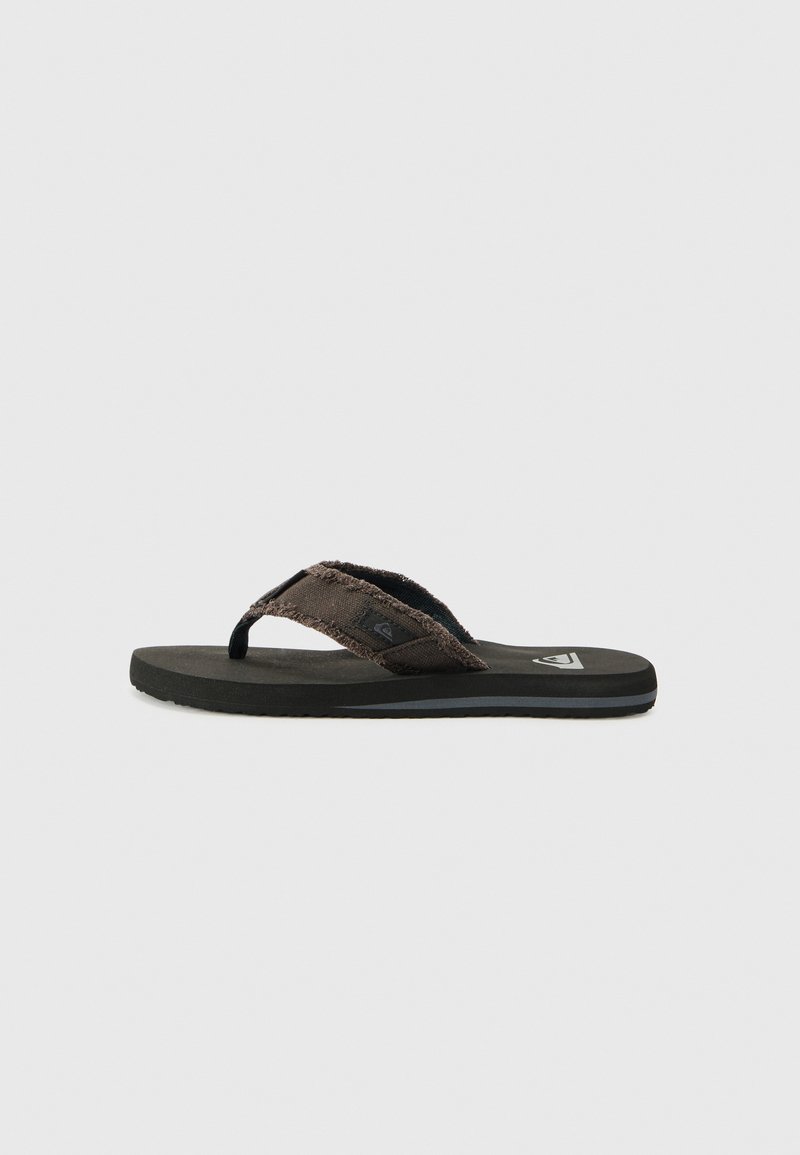 Quiksilver MONKEY ABYSS - Σανδάλια τύπου T - black/brown