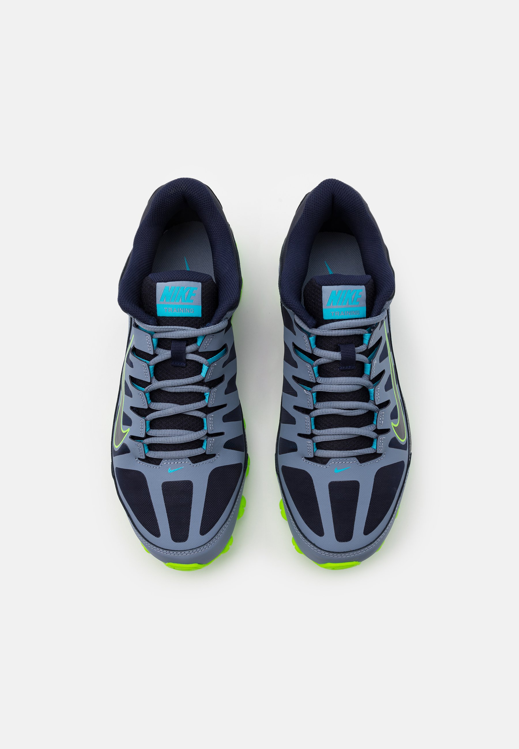 Nike Performance REAX 8 TR - Trainingsschoen - ashen slate/blackened  blue/white/electric green/bright mango/Grijs - Zalando.nl