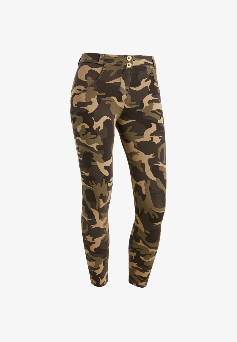Freddy PUSH UP WR.UP 7/8 CAMOUFLAGE - Leggings - marrone mimetico