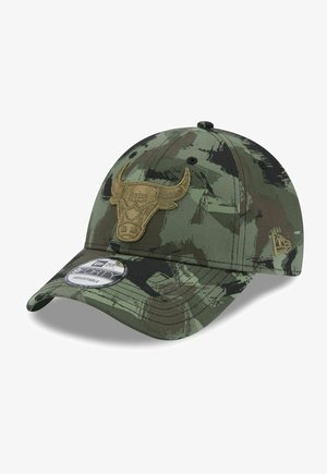 New Era, 9FORTY CLIPBACK PRINTED CHICAGO BULLS - Cap - olive