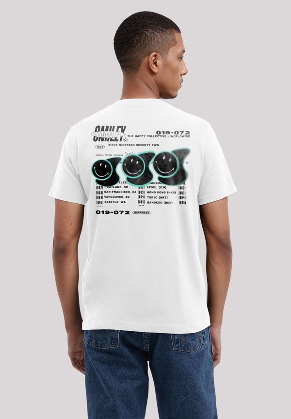 SMILEY ORIGINALS THE HAPPY COLLECTIVE STREETWEAR - T-Shirt print - weiß