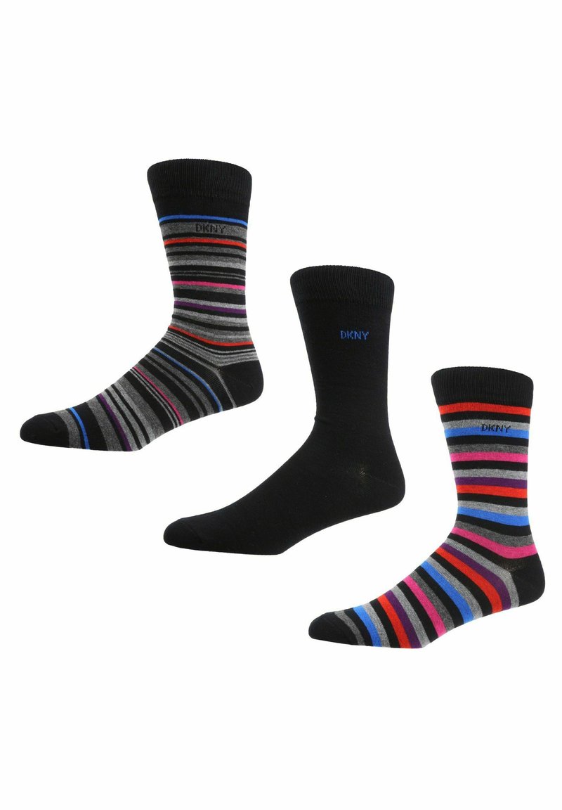 DKNY 3 PACK GIFT MAYFAIR Socks stripe black/multicoloured