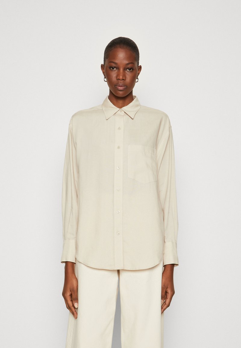 Calvin Klein - RELAXED SHIRT - Nööpidega pluus - peyote, Suurenda