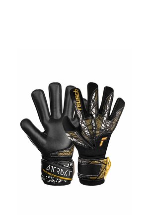 ATTRAKT NC FINGER SUPPORT - Guanti da portiere - black/gold/white/black