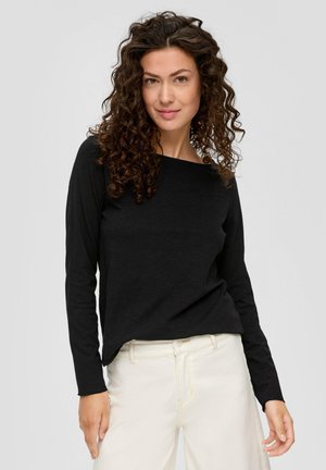 MIT U-BOOT-AUSSCHNITT - Langarmshirt - schwarz