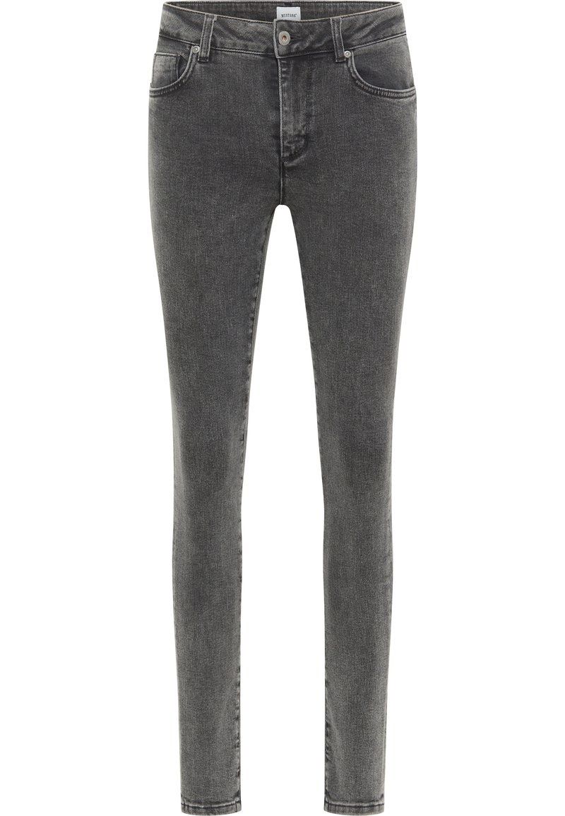 mustang Jeans Skinny Fit donkergrijs