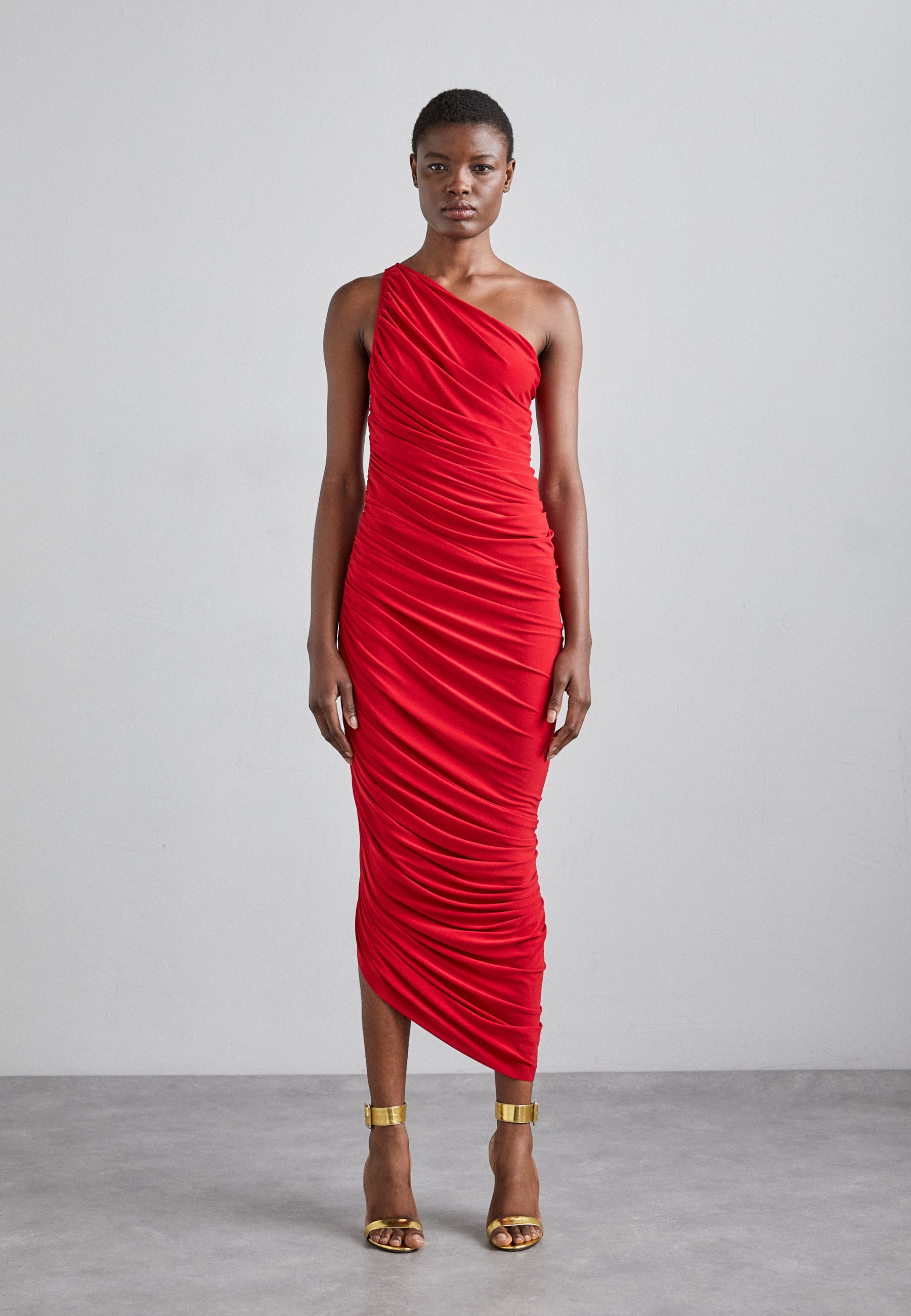 Norma Kamali DIANA GOWN - Cocktail dress / Party dress - red - Zalando.co.uk