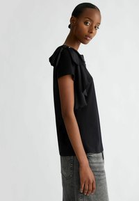 LIU JO WITH RUCHING - T-shirt con stampa - black