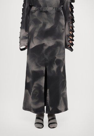 TRACK SKIRT BLACK - Maxi skirt - black