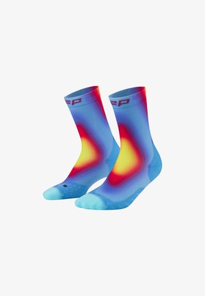 CEP, CORE RUN EDT. GRADIENT MID CUT - Sports socks - blue yellow