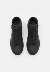 Calvin Klein TOP LACE UP ZIP MONO - Sapatilhas de cano alto - black