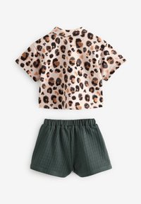 Next SHORT SLEEVE SET - REGULAR FIT - Kratke hlače - brown leopard print