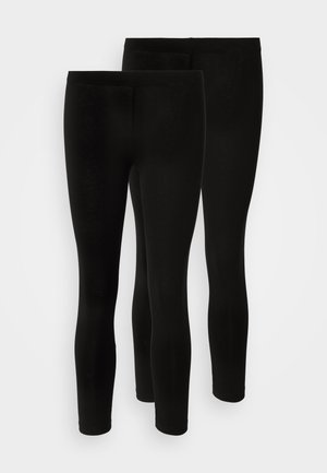 Even&Odd Petite 2 PACK - Leggings - Hosen - black