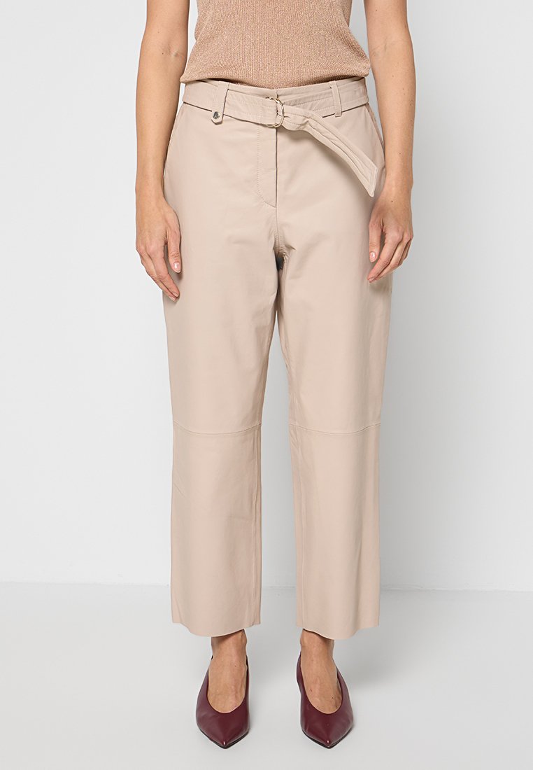 RIANI Leren broek bruin RIANI Leren broek bruin