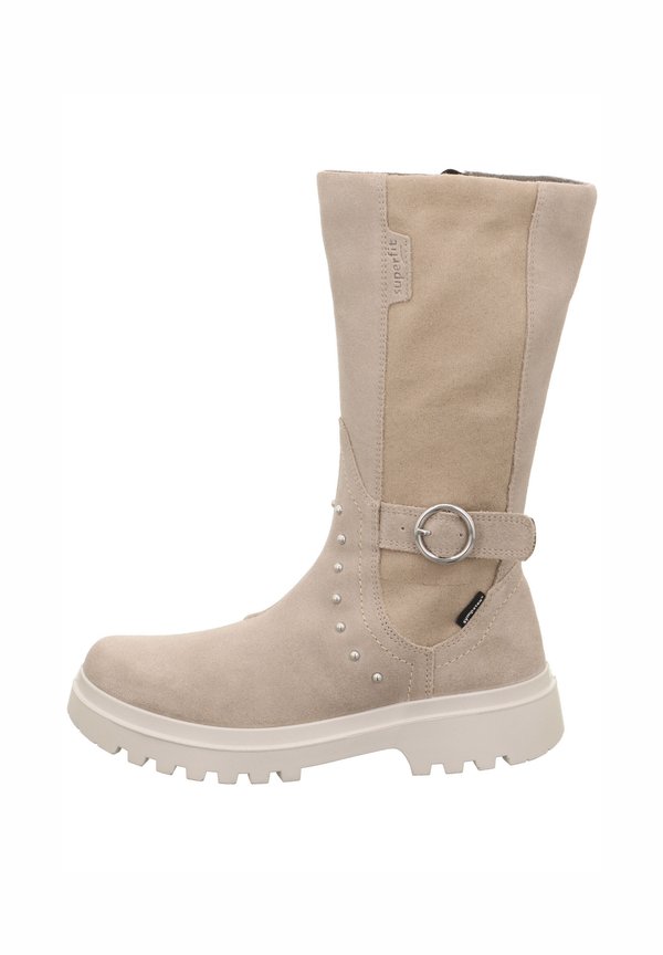 Cowboy-/Bikerstiefelette - beige