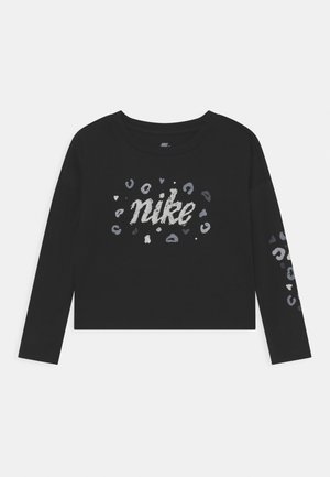 ICONCLASH CROP SCRIPT - Long sleeved top - black
