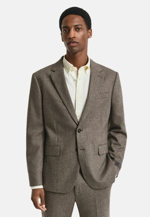 HERRINGBONE  - Anzugsakko - deep brown