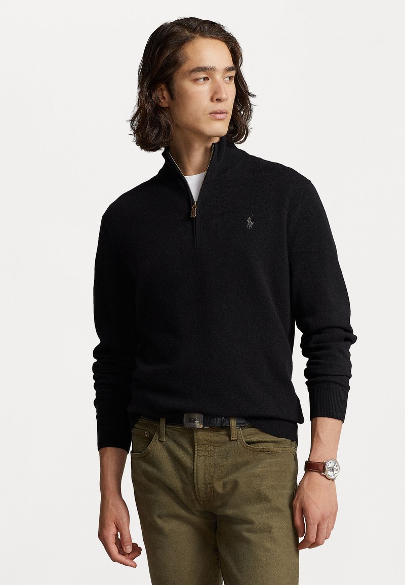 Polo Ralph Lauren LONG SLEEVE Strickpullover black/schwarz Zalando.de