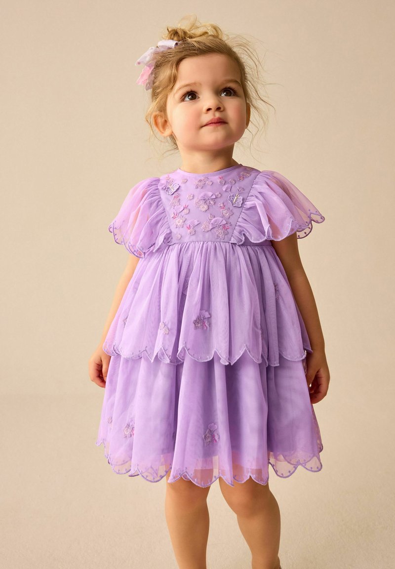 next purple dress Buy Lipsy Purple Petite One Shoulder Marble Printed Chiffon Maxi Dress from  Next USA