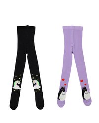 WAUW CAPOW BUBBLEGUM SUGAR SPICE 2 PACK - Strømpebukser - black/purple