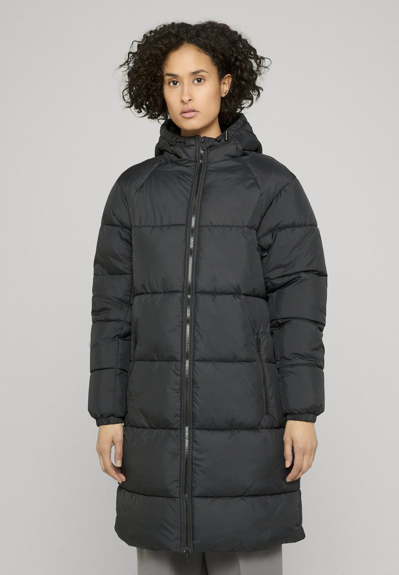 Urban Classics LONG PUFFER - Žieminis paltas - black