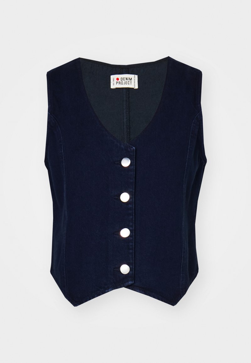 Denim Project Bodywarmer donkerblauw denim