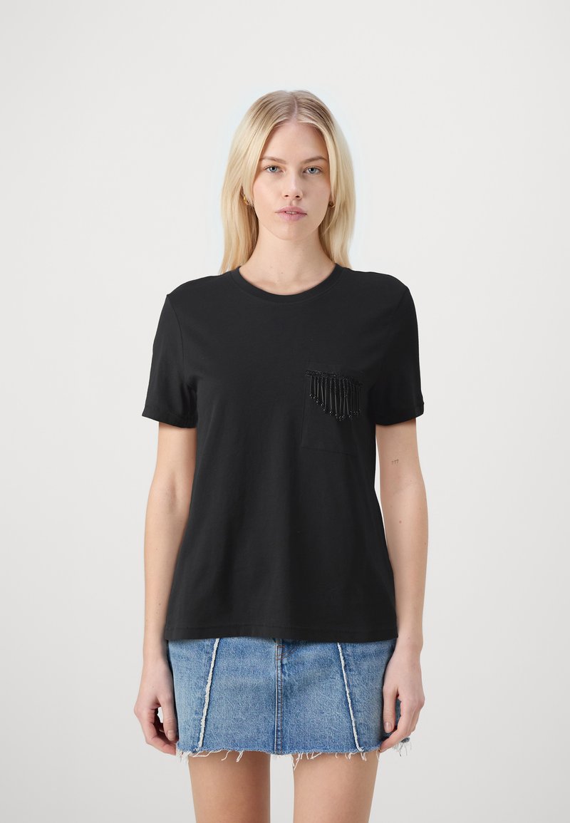 ONLY ONLTRIBE LIFE POCKET  - Camiseta estampada - black
