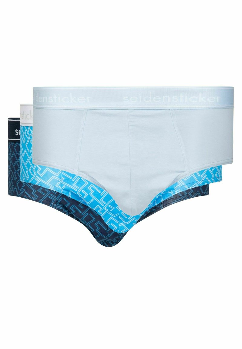 Herren Unterhosen | Seidensticker SLIP 3-PACK Slip navy print/navy stripes/white/mehrfarbig - KI38392 Herren Unterhosen | Seidensticker SLIP 3-PACK Slip navy print/navy stripes/white/mehrfarbig - KI38392