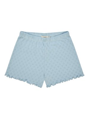 Copenhagen Colors POINTELLE HEART SHORTS - Shorts - dusty blue