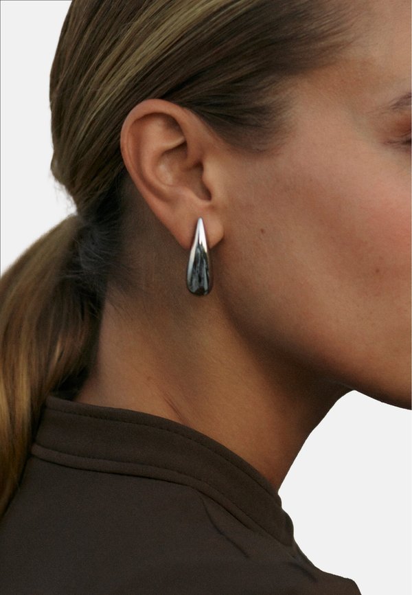 CREST STUDS - Ohrringe - steel