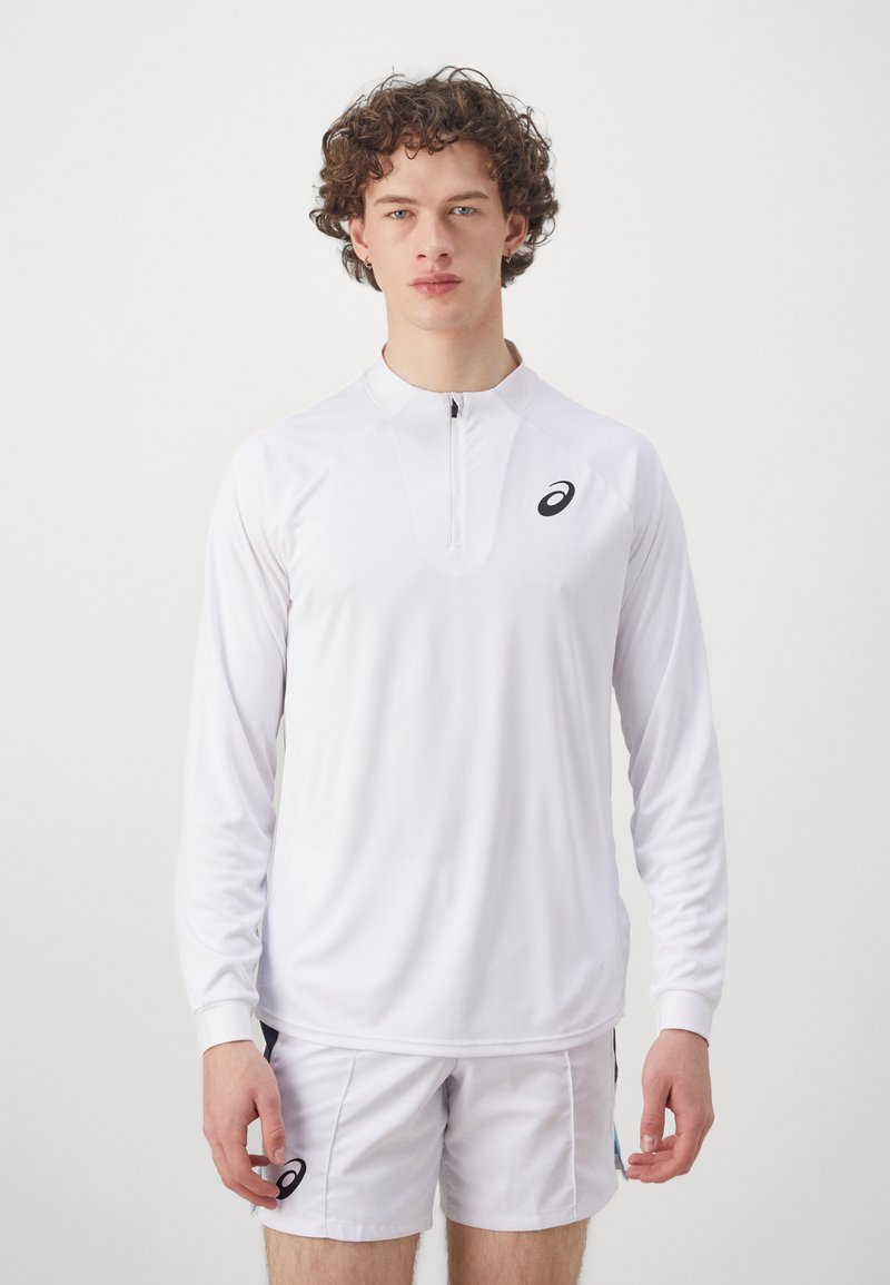 ASICS MATCH LS 1/2 ZIP - Sports T-shirts - brilliant white
