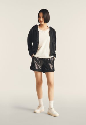 REGULAR FIT IN CON INSERTO PAILLETTES - Top - nero