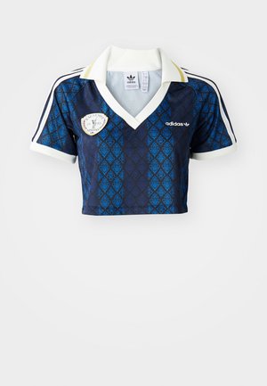 adidas Originals CROP - Polo shirt - black/night indigo